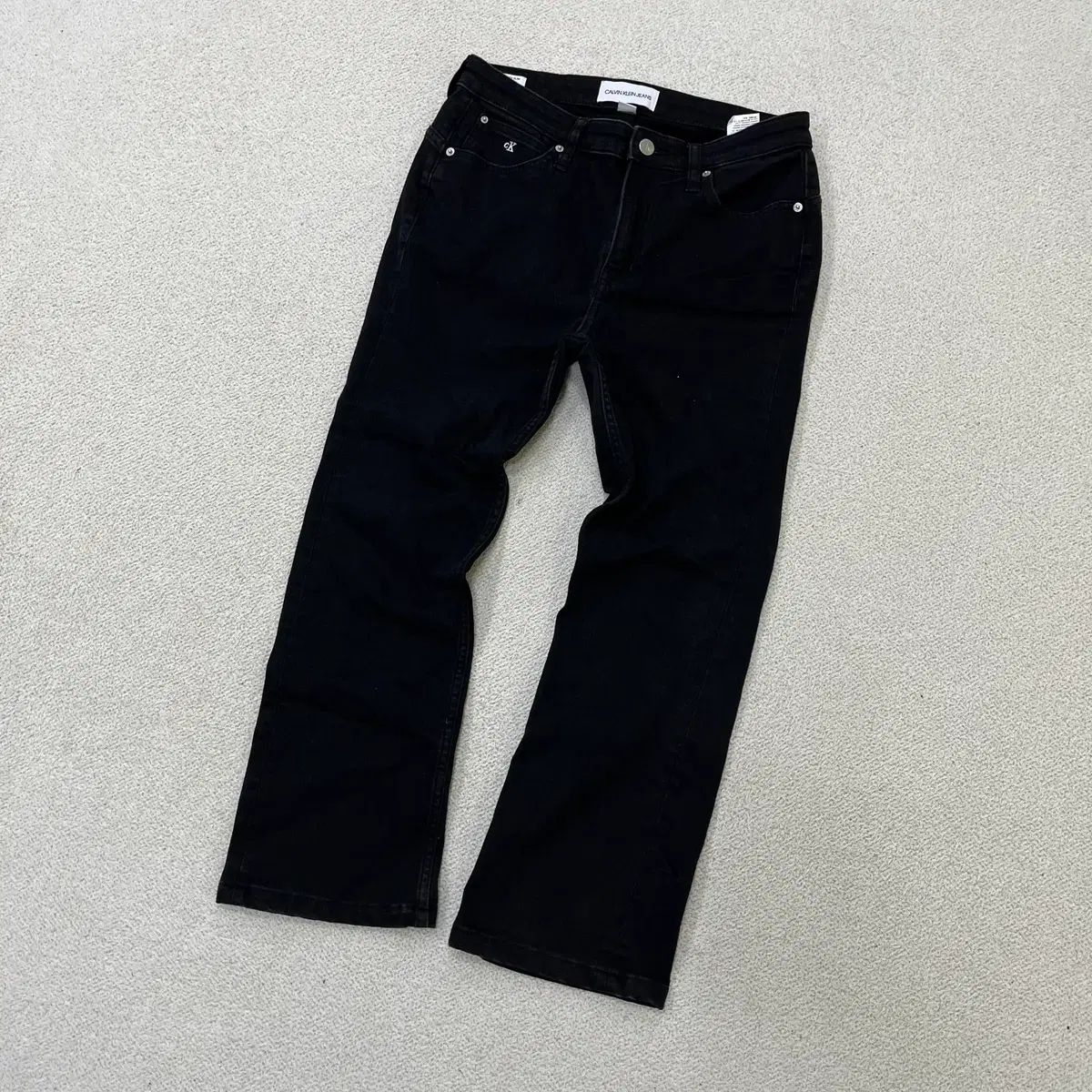 Calvin Klein カルバンクライン ストレートデニム ブラック J5555☆美 