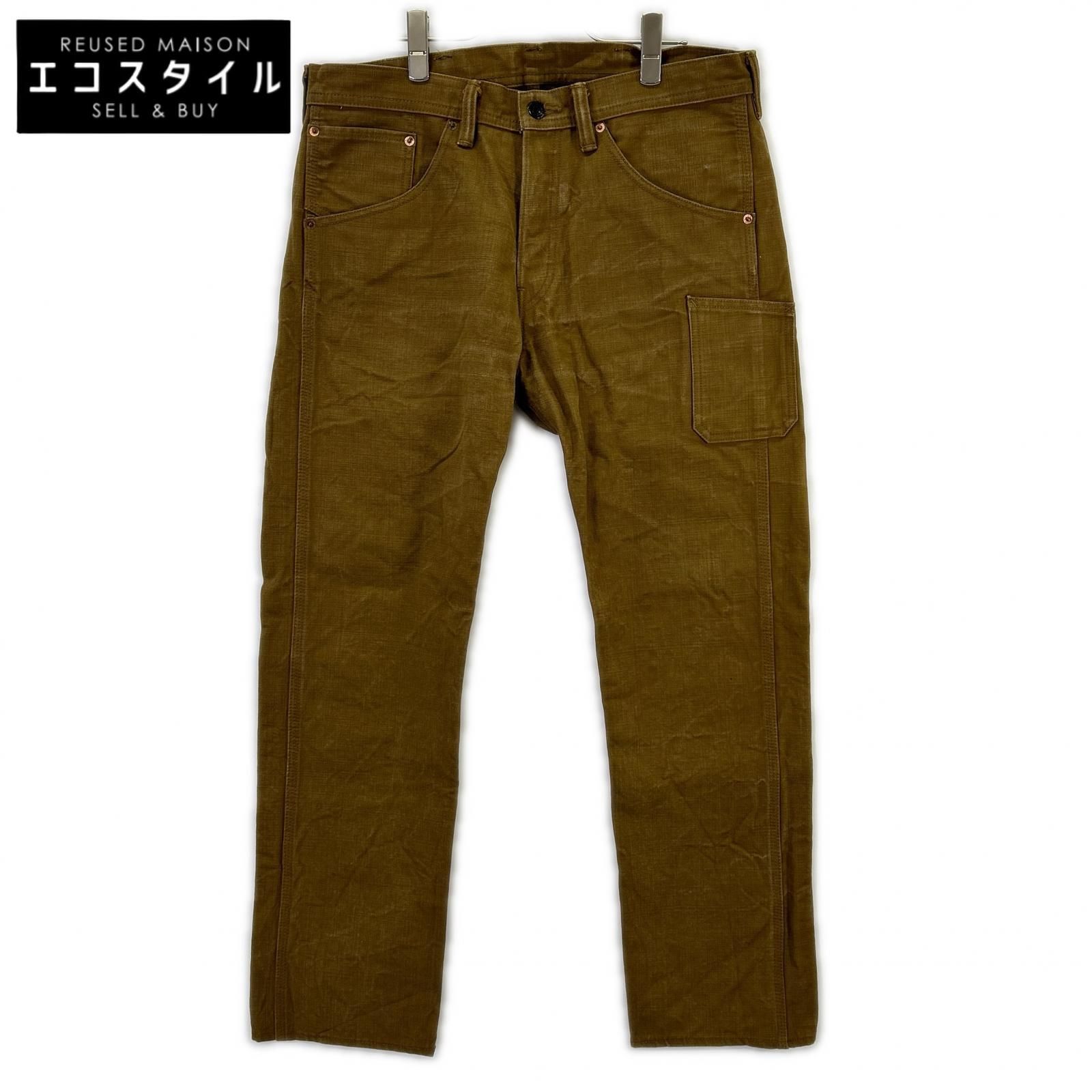 BURGUS PLUS バーガスプラス Lot530 ベージュ ダック サイドポケット パンツ W34L34