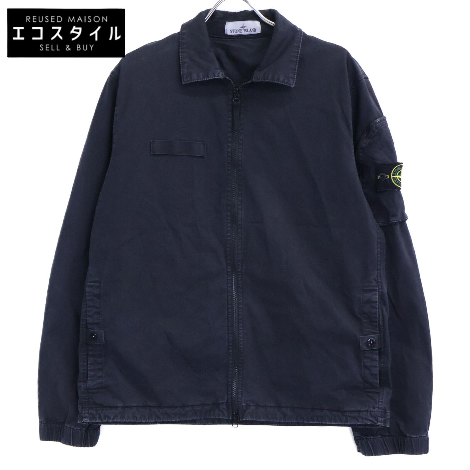 STONE ISLAND　ストーンアイランド　【国内正規】K1S151200003 ORGANIC STRETCH BROKEN TWILL COTTON シャツ ジャケット　L