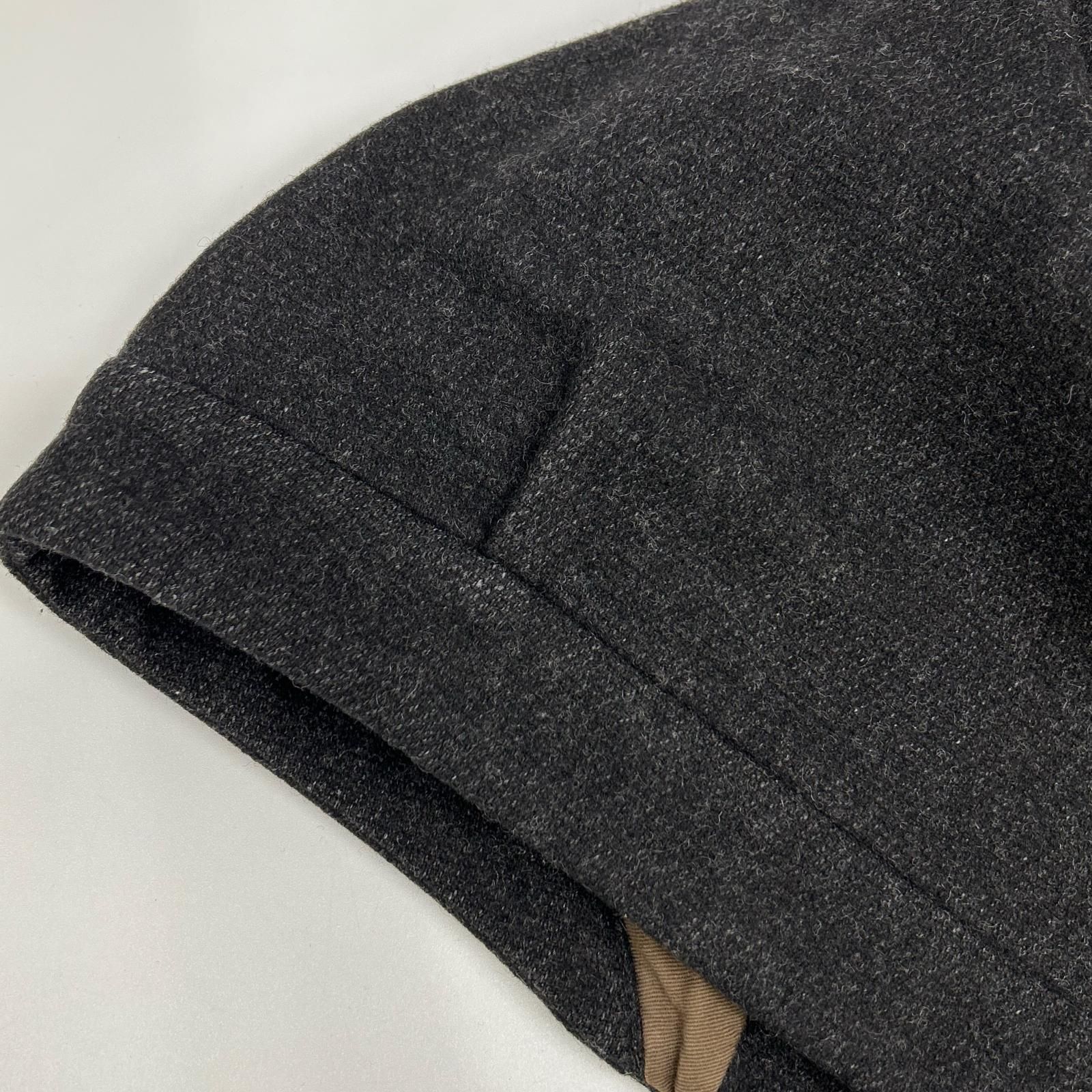 bukht ブフト B-66508 ブラック ウール×カシミヤ ノーカラージャケット