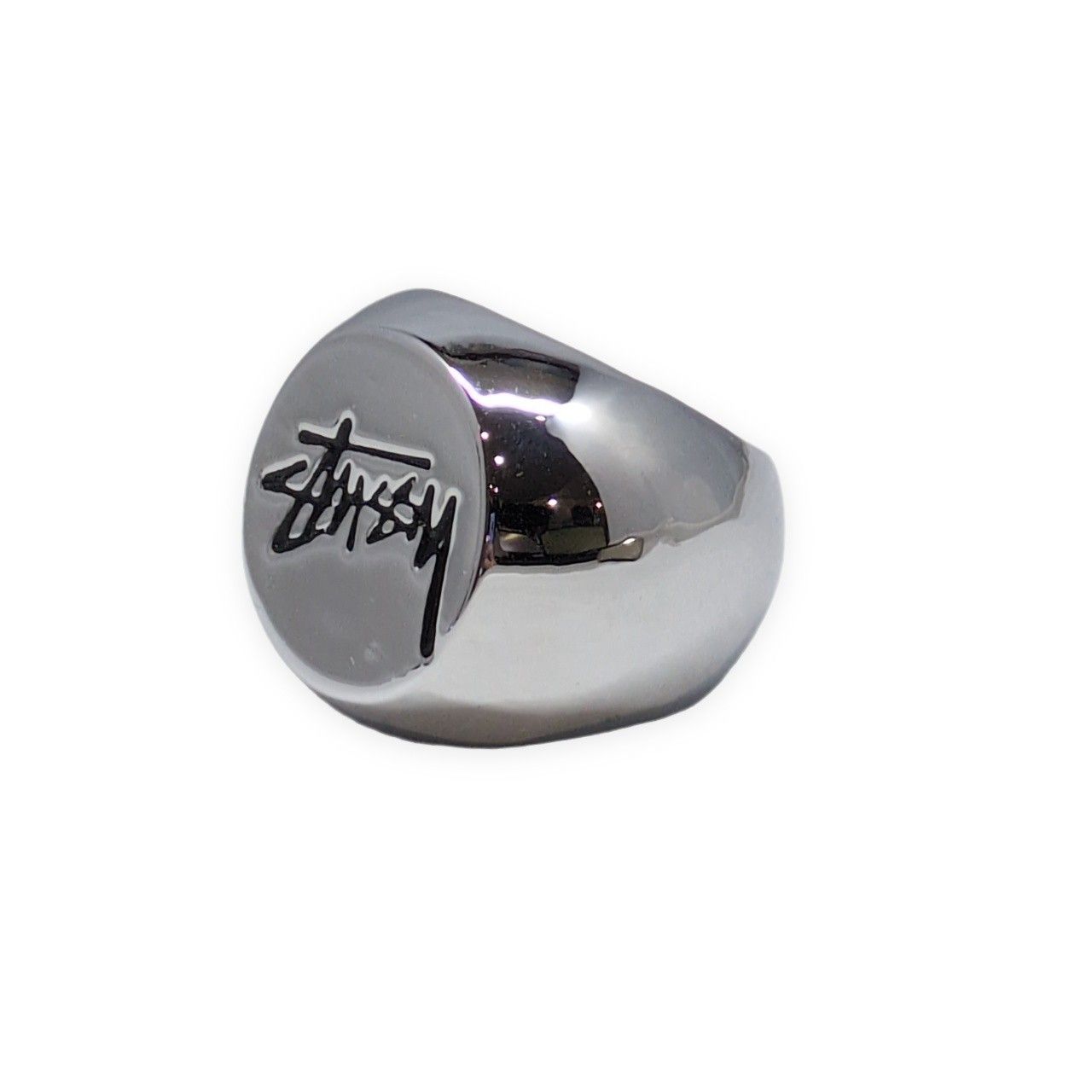 STÜSSY シルバーリング BOXロゴ　old stussy　y2k STUSSY ステューシー Old Stussy ロゴリング 指輪 アクセサリー 小物