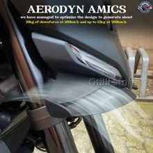 MT07 2025 フロントスポイラー フロントビークスポイラー モーターサイクルウィングレットスポイラー ダウンフォースディフレクター MT-07