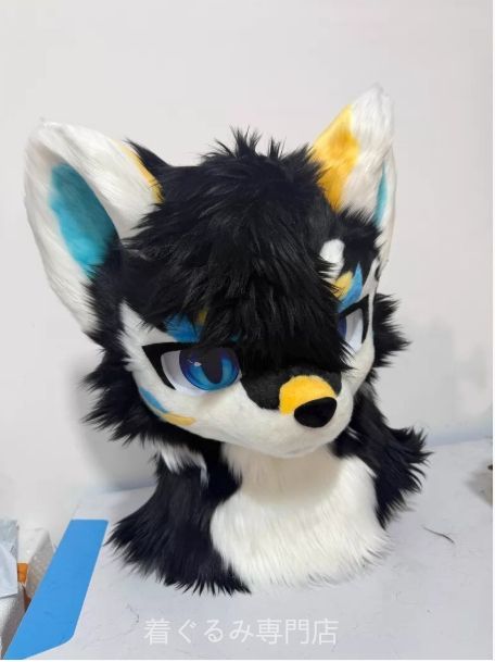 犬　猫　着ぐるみ ヘッド全頭　ヘッド ケモノ ファースーツ ぬいぐるみ コスプレ コスチューム Kurumi 一点物 C155
