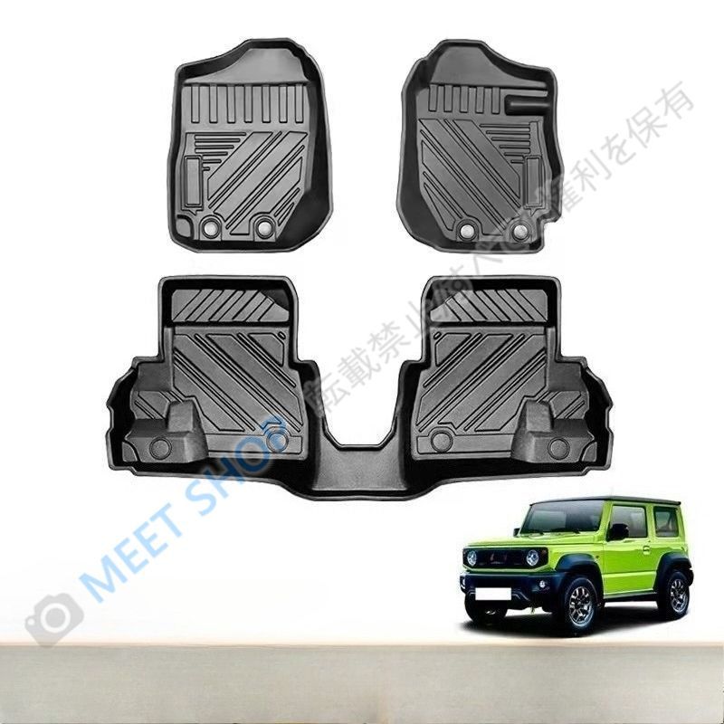 【新品未使用】スズキ ジムニー Jimny 専用 TPE TPO 3D立体フロアマット 防水 耐磨 車用フロアマット 高耐久 汚れ防止 CJD526Q098