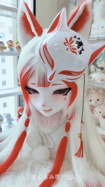 犬　猫　着ぐるみ ヘッド全頭　ヘッド ケモノ ファースーツ ぬいぐるみ コスプレ コスチューム Kurumi 一点物 C164
