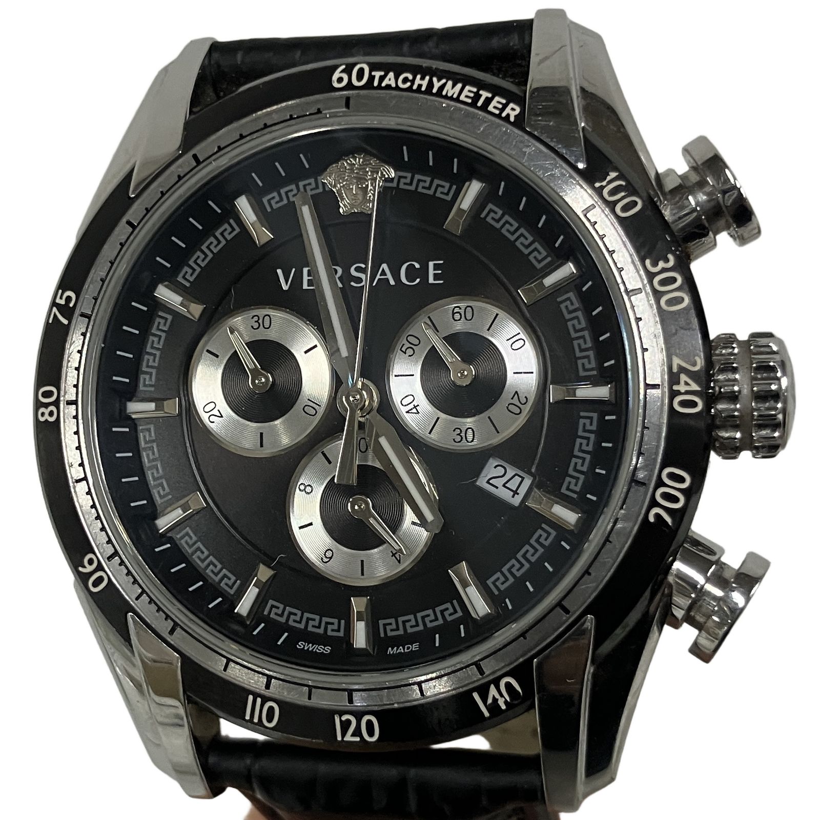VERSACE ヴェルサーチ VEDB00118 V-RAY 可動 付属品あり メンズ クオーツ 腕時計 クロノグラフ 中古 美品 B11281709 VERSACE ヴェルサーチ VEDB00118 V-RAY 可動 付属品あり メンズ クオーツ 腕時計 クロノグラフ 中古 美品 B11281709