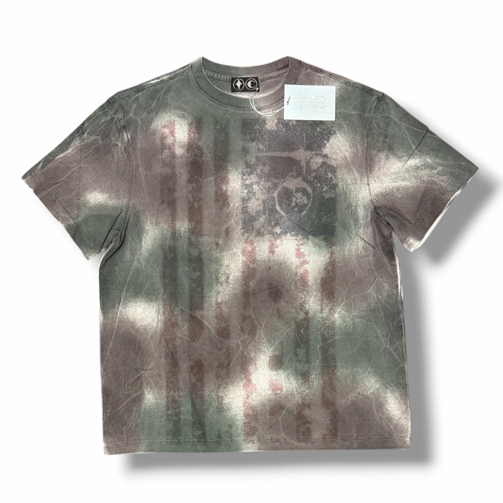 参考上代33000円 未使用 THUG CLUB AMBUSH OLD GLORY T-SHIRT アンブッシュ オールドグローリー Tシャツ 半袖カットソー サグクラブ TC25TS1201 グレー 1 （4830M）