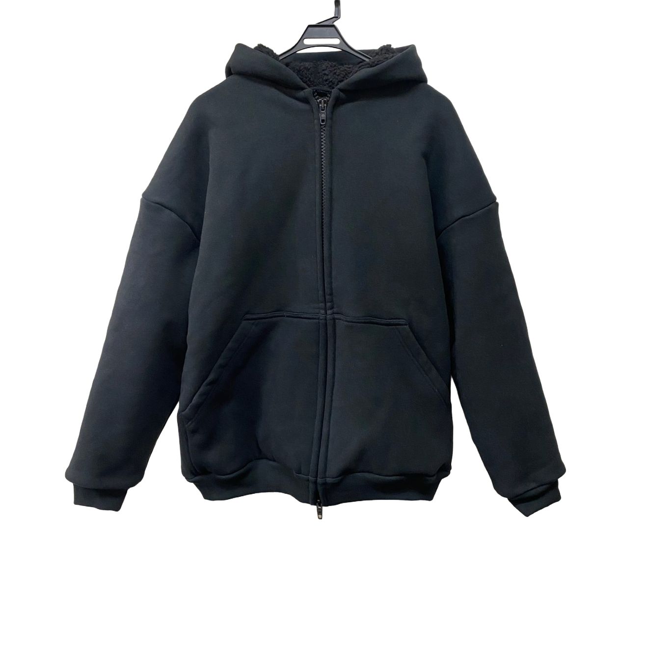 バレンシアガ　BALENCIAGA　アウター　ジップパーカー　ヘビーフリース　3B SPORTS ICON 　ブラック　773668　＃2サイズ
