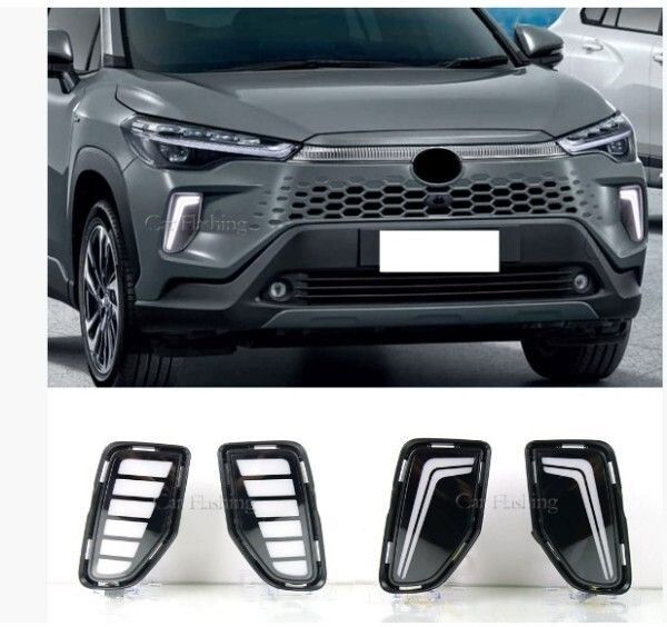 トヨタ カローラ クロス 2024年式用 LEDデイタイムランニングライト ダイナミックイエローウィンカー オートデイライトランプ ブルーランニ 14,760円