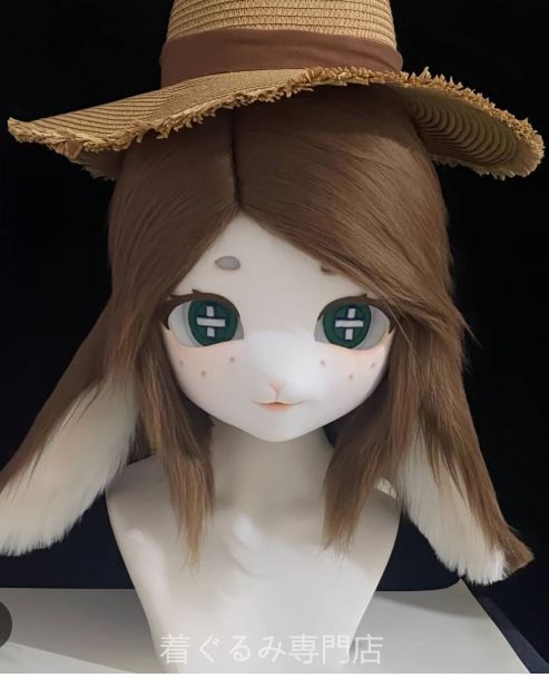 犬　猫　着ぐるみ ヘッド全頭　ヘッド ケモノ ファースーツ ぬいぐるみ コスプレ コスチューム Kurumi 一点物 C163