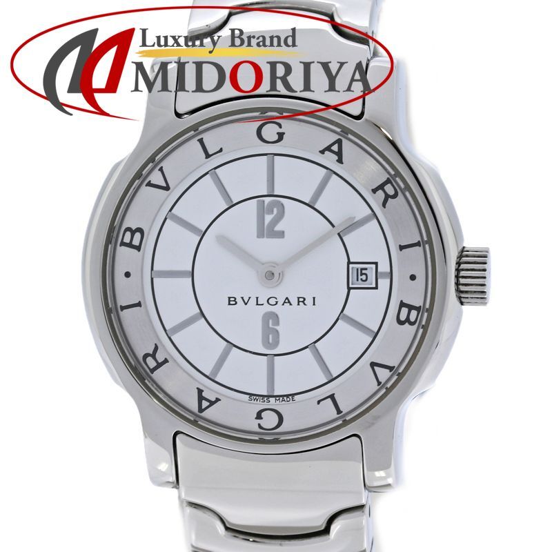 BVLGARI ブルガリ ソロテンポ 竜頭後期型 ST29WSSD ST29S 【磨き済/電池交換済】【中古】腕時計 レディース ステンレススチール /40409