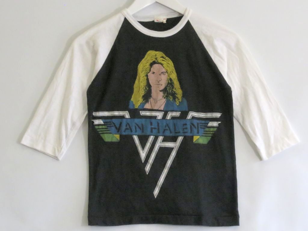 【232153】80s/ヴィンテージ/レア ヴァン・ヘイレン　グラフィック　ラグランTシャツ メンズ