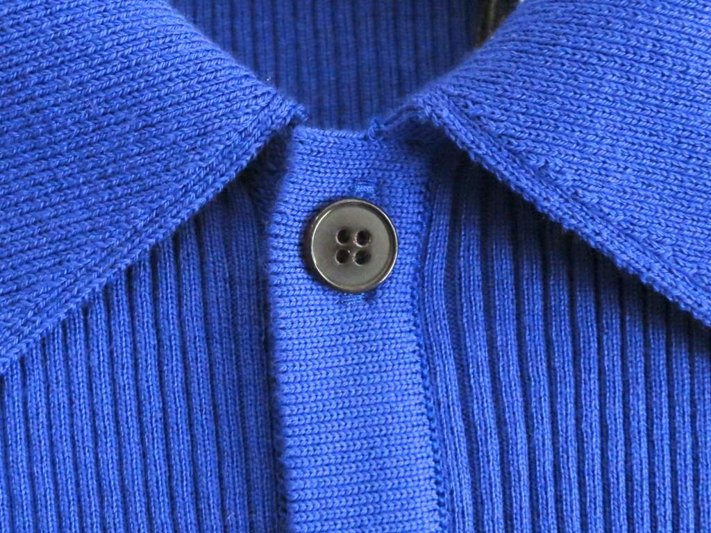 231875】GIZA HIGH GAUGE RIB KNIT POLO AURALEE オーラリー