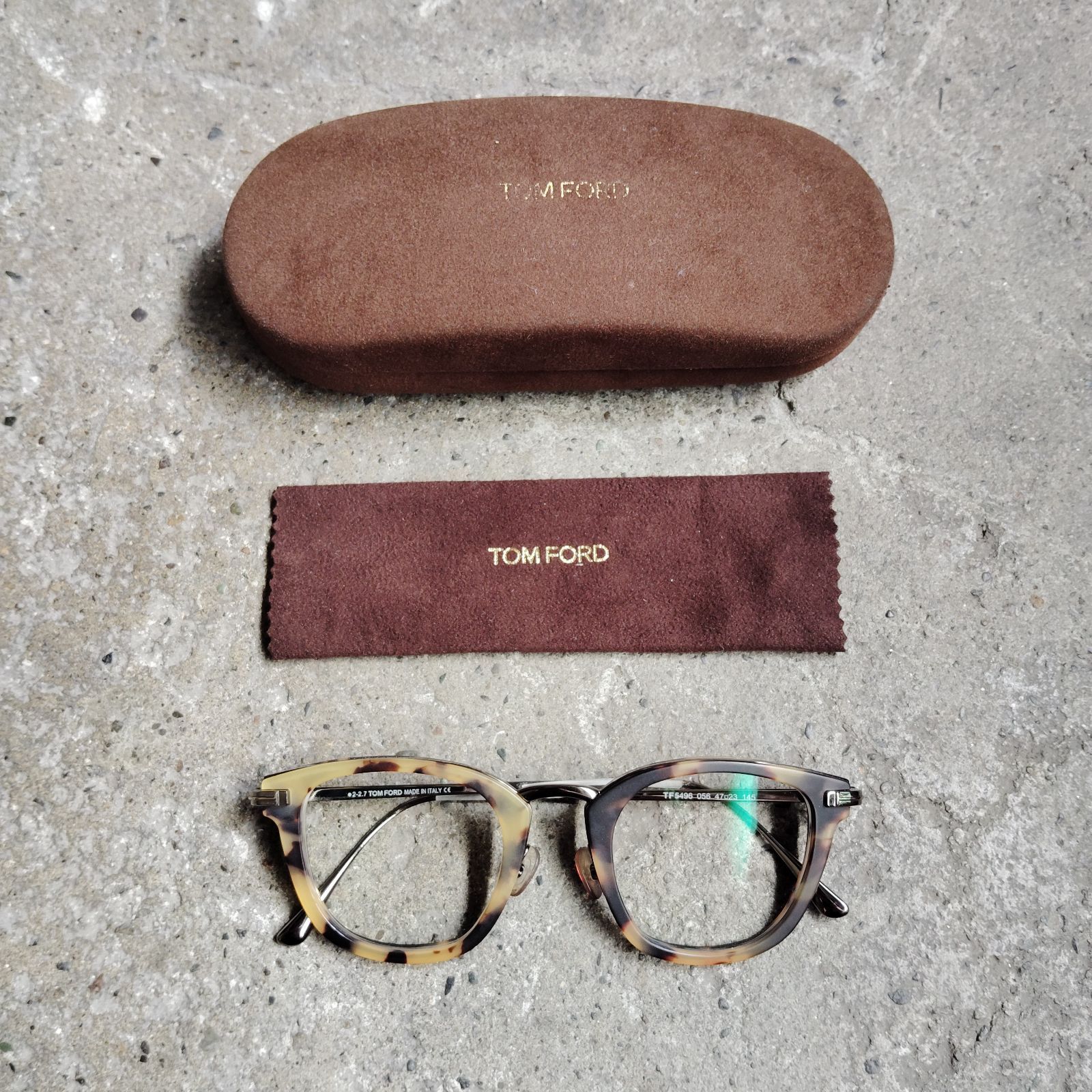 TOM FORD TF5496 ウェリントン 鼈甲 トムフォード 眼鏡 メガネ べっ甲