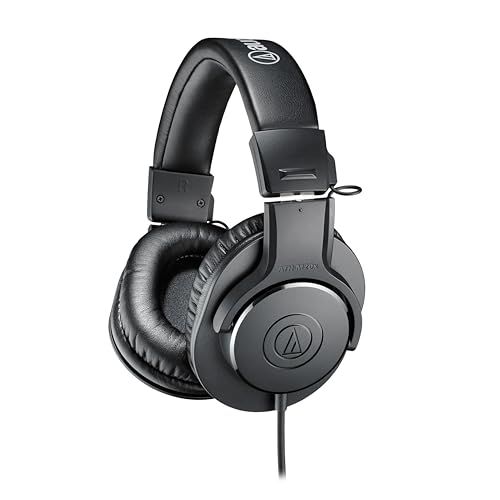 オーディオテクニカ ATH-M20xプロフェッショナルモニターヘッドホン 有線 スタジオレコーディング/楽器練習/ミキシング/DJ/ゲーム/モニターヘッドフォン/有線 【国内正規品】ブラックp 084c8127