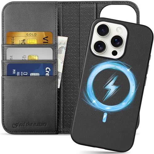SHIELDON iPhone 16 Pro 対応手帳型ケース 2in1分離式 本革 取り外し自由 あいふぉん 16 プロ 携帯カバー 衝撃吸収 カード収納 横置きスタンド機能 マグネット内蔵 [RFIDブロッキング] 全面保護 アイホン 1 6a88d158
