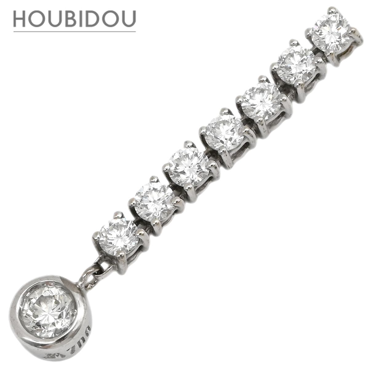 ペンダントトップ ダイヤモンド 0.4ct ホワイトゴールド Au750 18K 18金 ラインストーン スイング ドロップ 【中古】 33,930円