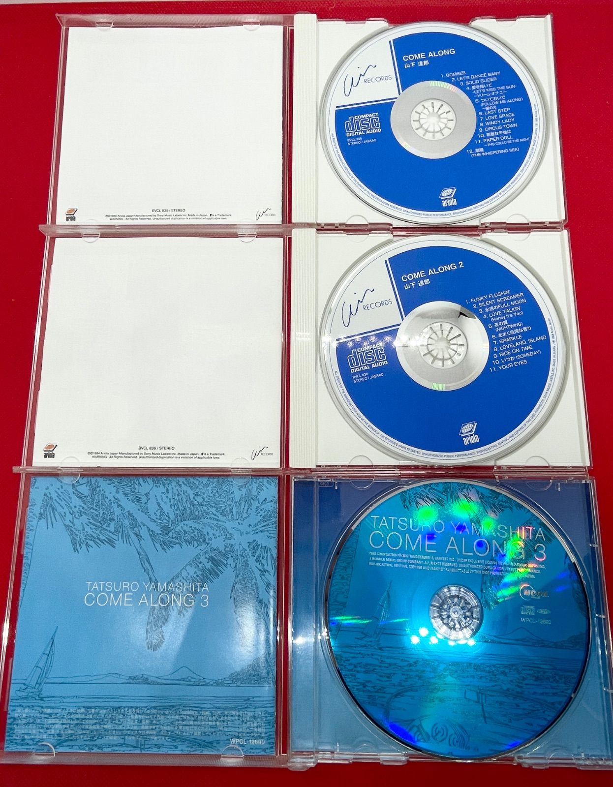 山下達郎 COME ALONG 1 2 3 CD 3枚セット カム・アロング Tatsuro