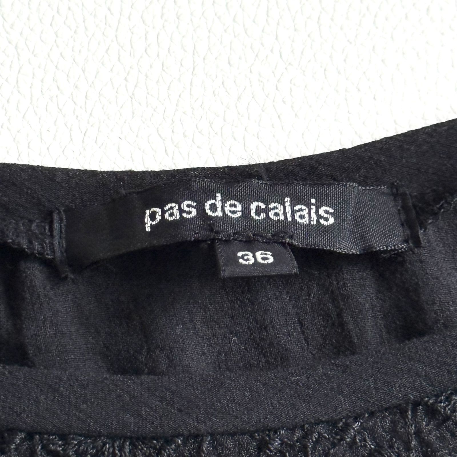 pas de calais パドカレ 刺繍 チュール 半袖カットソー チュニック 