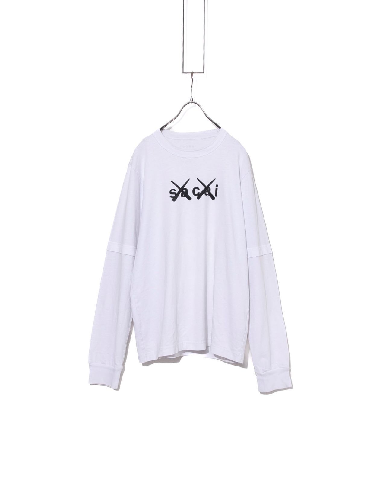 sacai × KAWS サカイ×カウズ Flock Print Long Sleeve T-Shirt