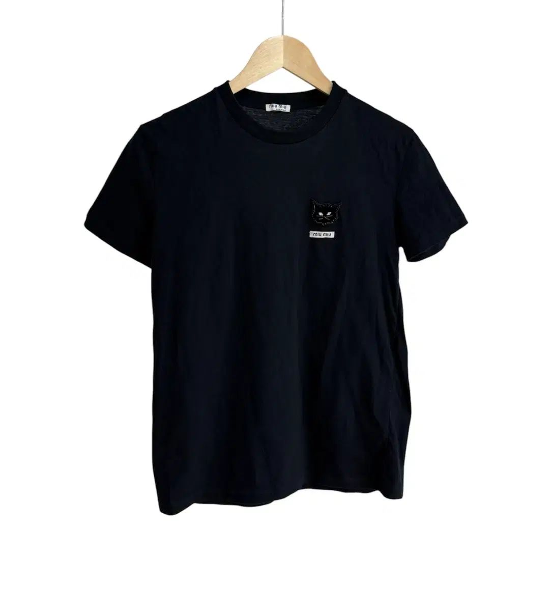 ミュウミュウ ブラックキャット 半袖 Tシャツ