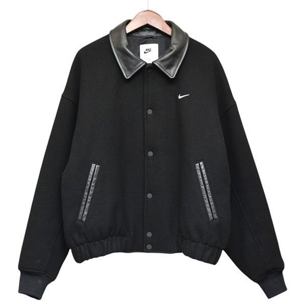 NIKE　ナイキ　2023AW　Solo Swoosh Wool Varsity Jacket FZ1168-010　ソロスウォッシュウールバーシティジャケット　ブルゾン　8054000245437