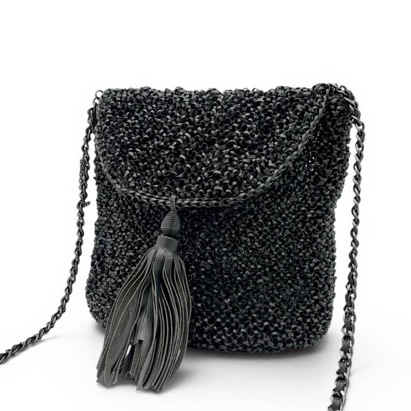 ANTEPRIMA アンテプリマ CORSO COMO コルソコモ ワイヤーバッグ ショルダーバッグ ブラック 黒 タッセル 上品 大人可愛い 普段使い