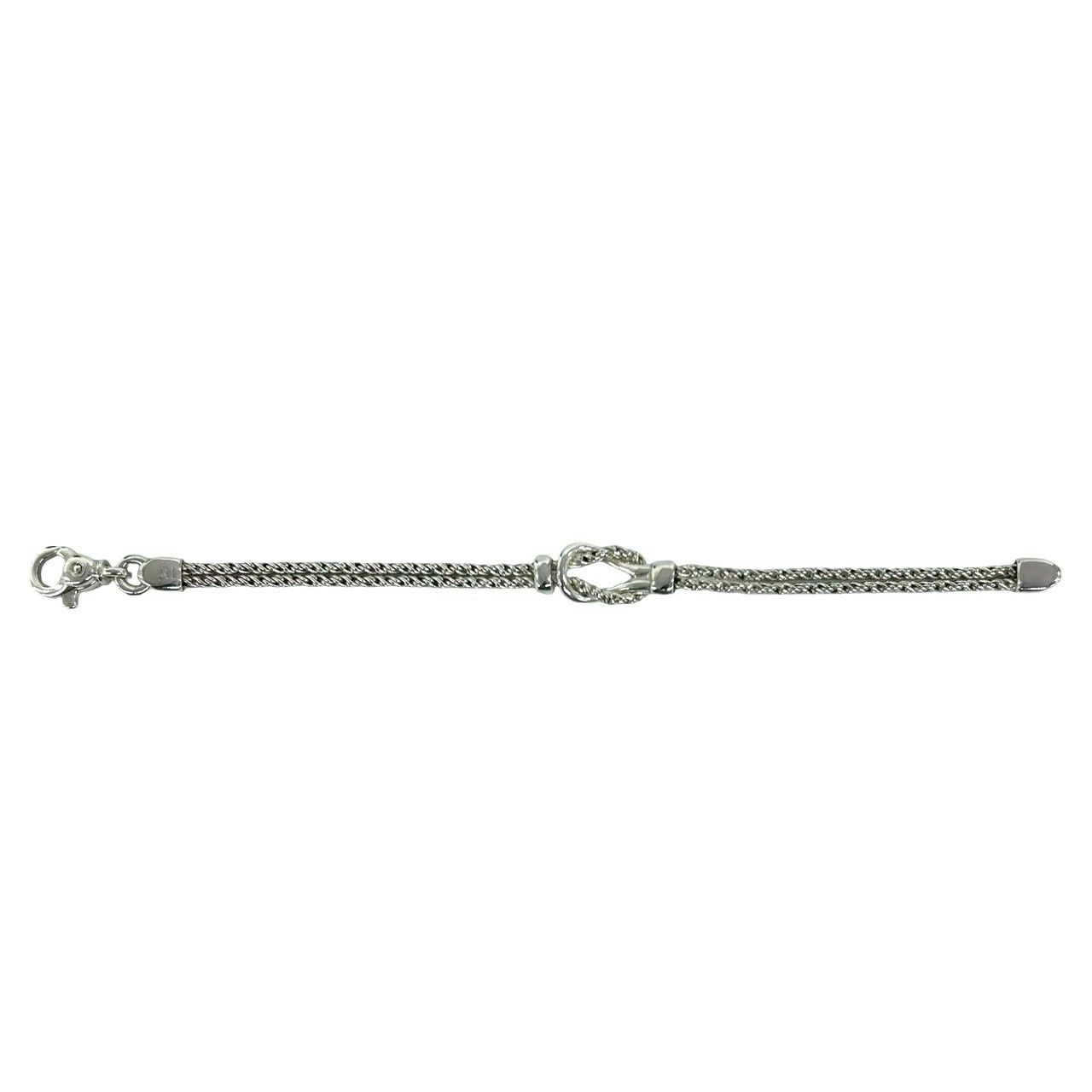 極 美品 TIFFANY&Co. ティファニー ダブルロープ センターノット