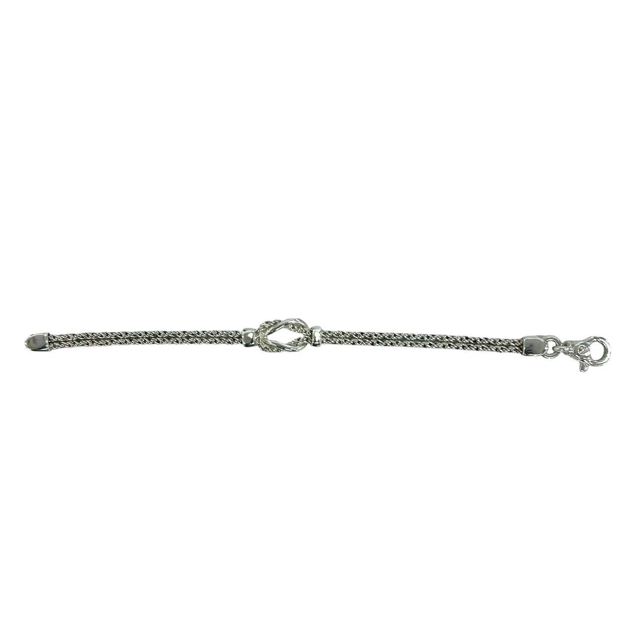 極 美品 TIFFANY&Co. ティファニー ダブルロープ センターノット 