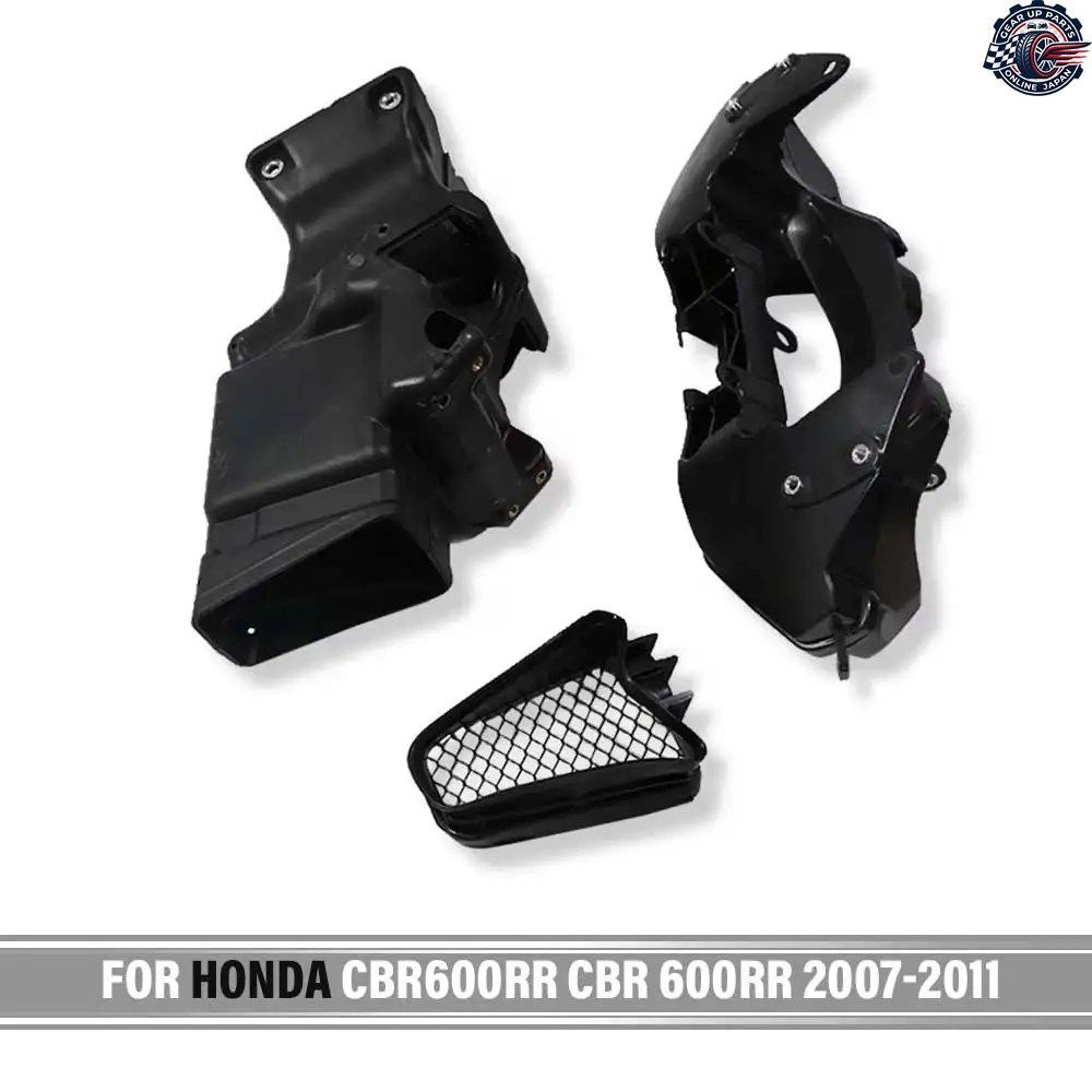 ホンダ CBR600RR 2007-2011 2012 オートバイ用ラムエアチューブダクトインテーク（ヘッドライトブラケットフェアリングステー付き）