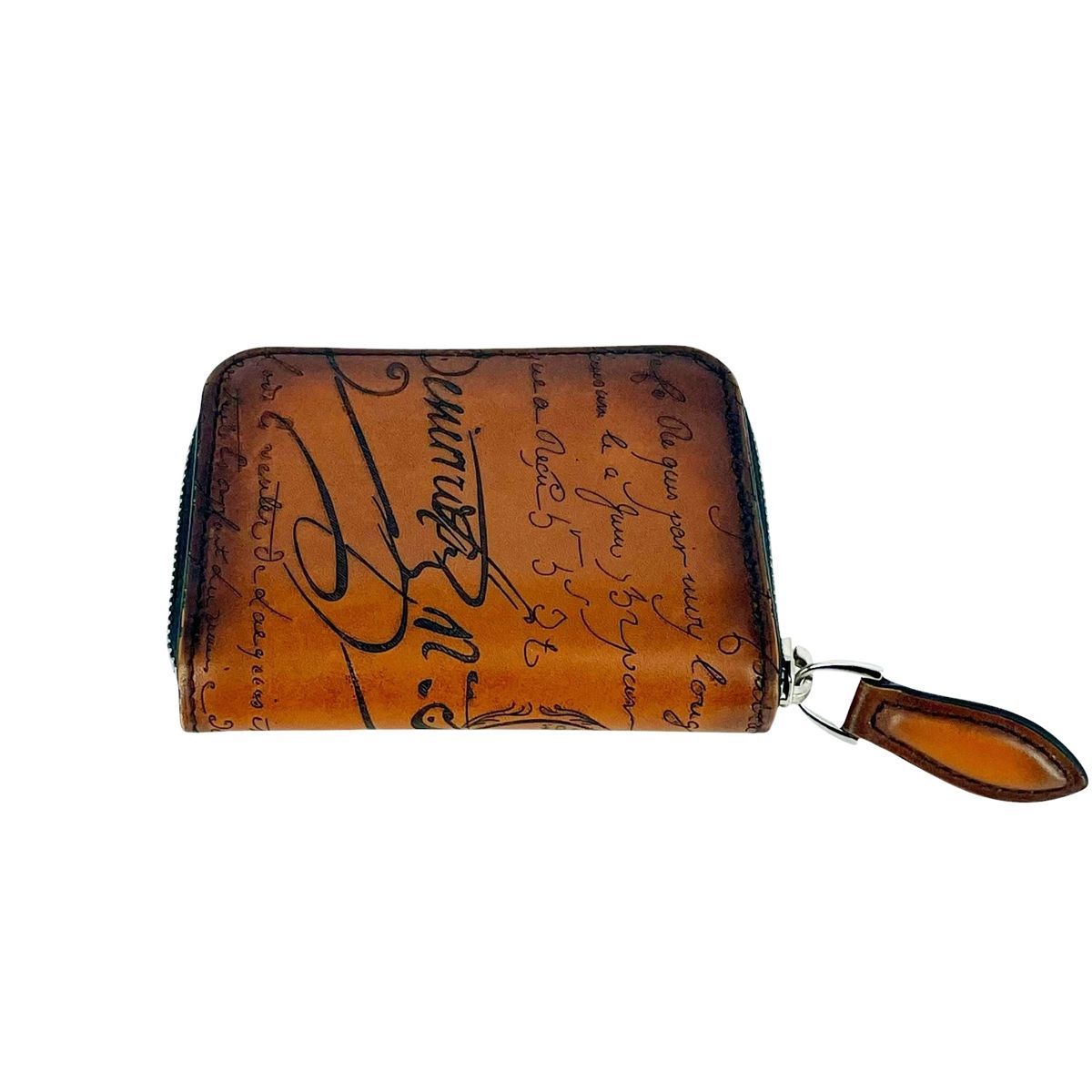 中古】 Berluti ベルルッティメンズ財布 ワパ スクリットレザー ジップ