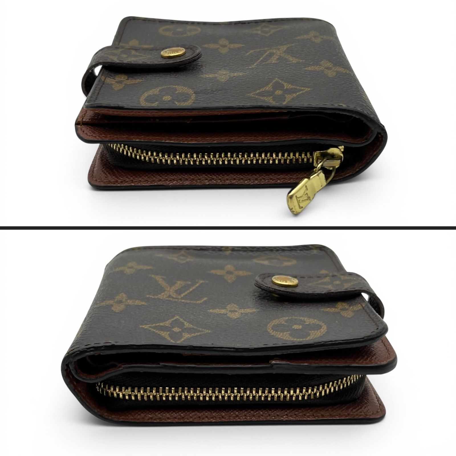 LOUIS VUITTON ルイヴィトン モノグラム コンパクトジップ M61667 二