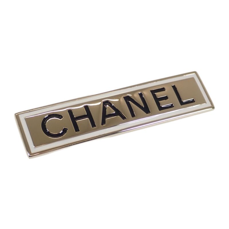 CHANEL ゴールド ロゴブローチ B21B シャネル CHANEL ロゴプレート B21B刻印 ブローチ メタル ゴールド