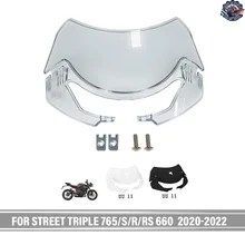 STREET TRIPLE S 660 765S 765R 765RS 2020 2021 2022 オートバイ用ウインドシールド ウインドスクリーン 風防 エアディフレクター スクリ