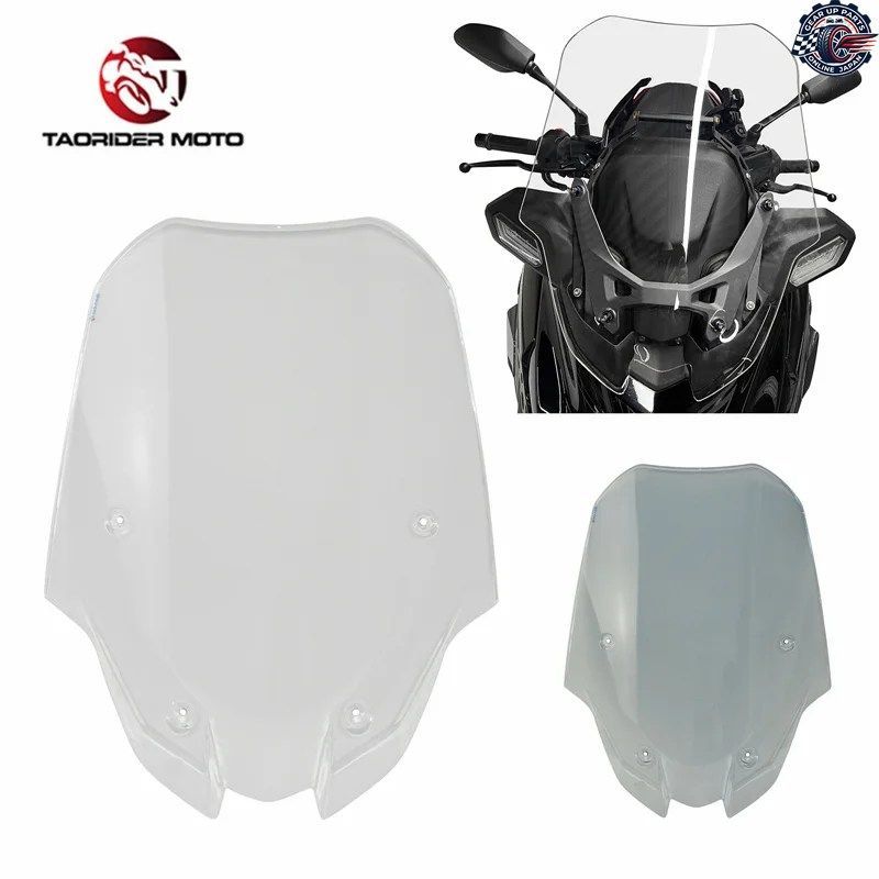 4mm厚ウインドスクリーン、ウインドシールド、ウインドディフレクターシールド、スクリーンバイザーガラス、ヤマハ X-MAX 2025 2026