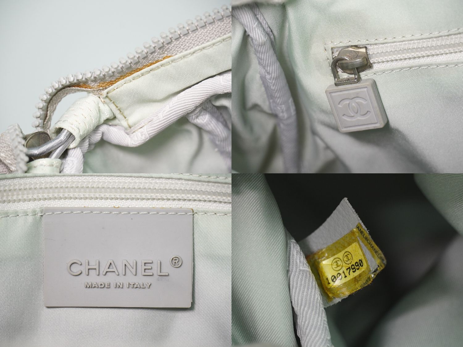 CHANEL スポーツ トートバッグ ホワイト/グレー 【公式通販】