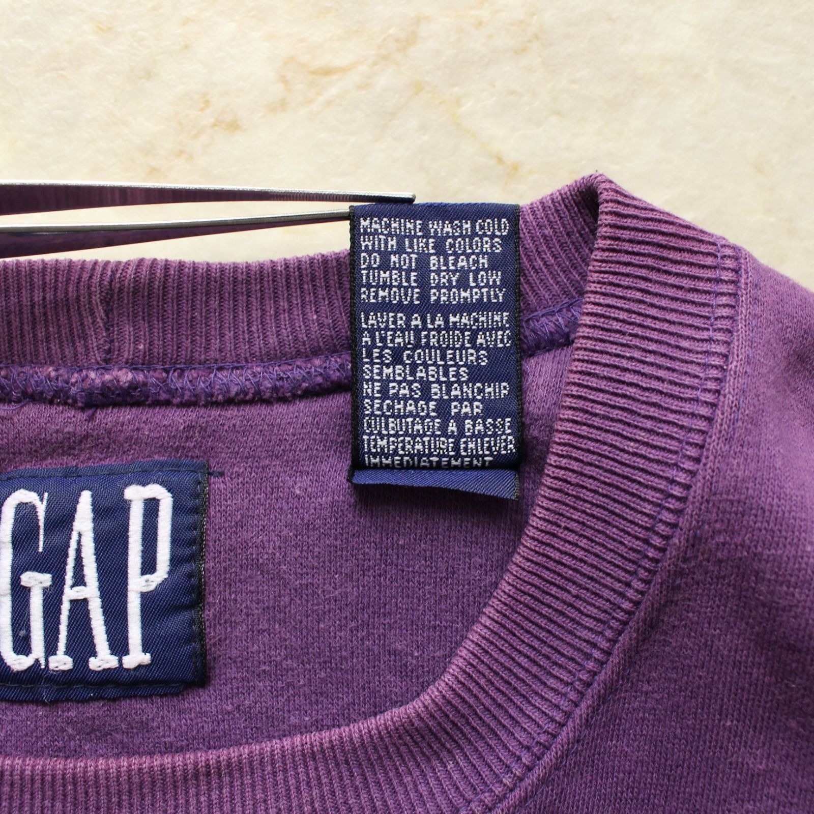 90s OLD GAP スウェット 無地 パープル L - メルカリ