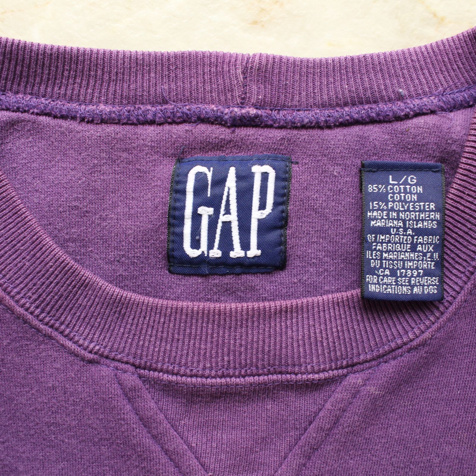 90s OLD GAP スウェット 無地 パープル L - メルカリ
