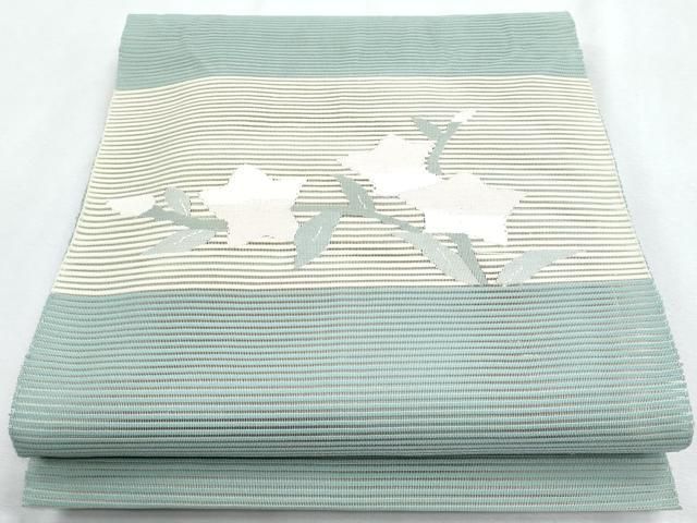 平和屋着物＊夏物　八寸名古屋帯　絽綴れ　枝花文　正絹　逸品　CABH8162fb