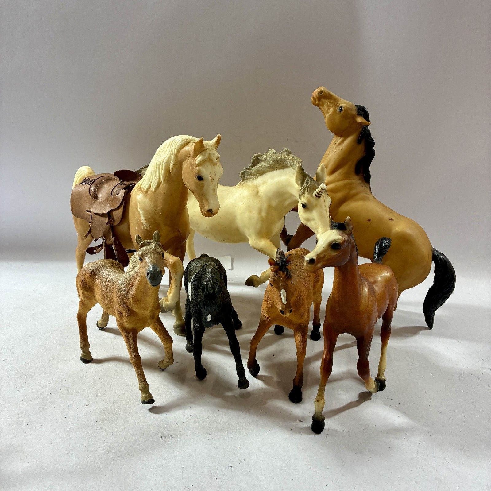 ★ ビンテージ 馬 動物 インテリア 7点 まとめ売り 陶器製 レトロ 欠品あり ジャンク品
