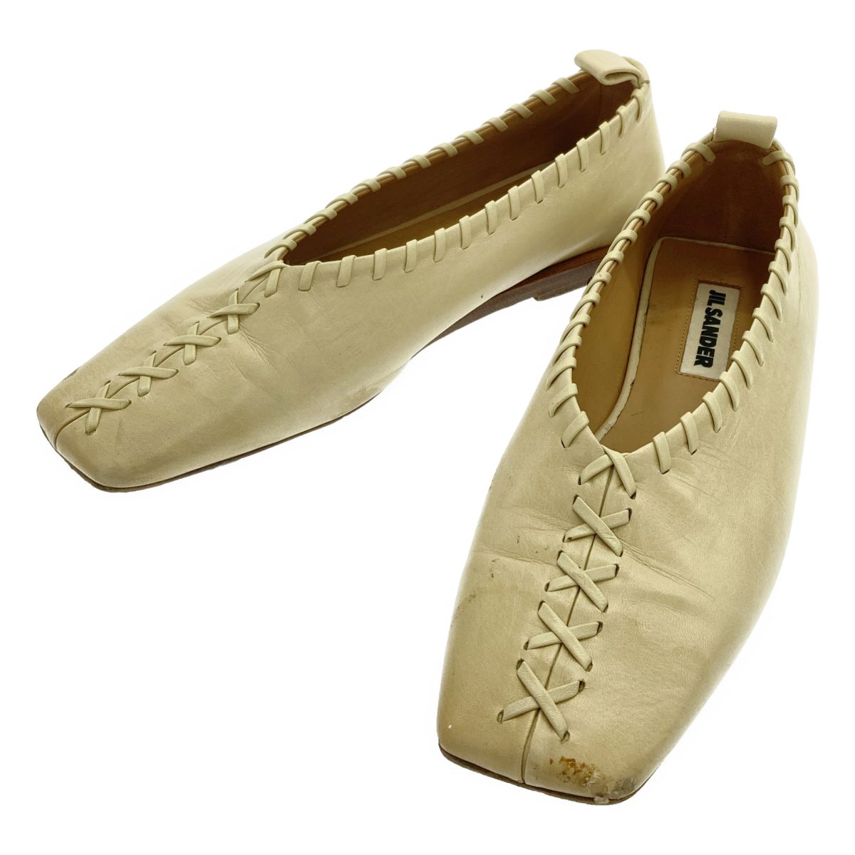 JIL SANDER ジルサンダー BALLERINA レザーフラットシューズ