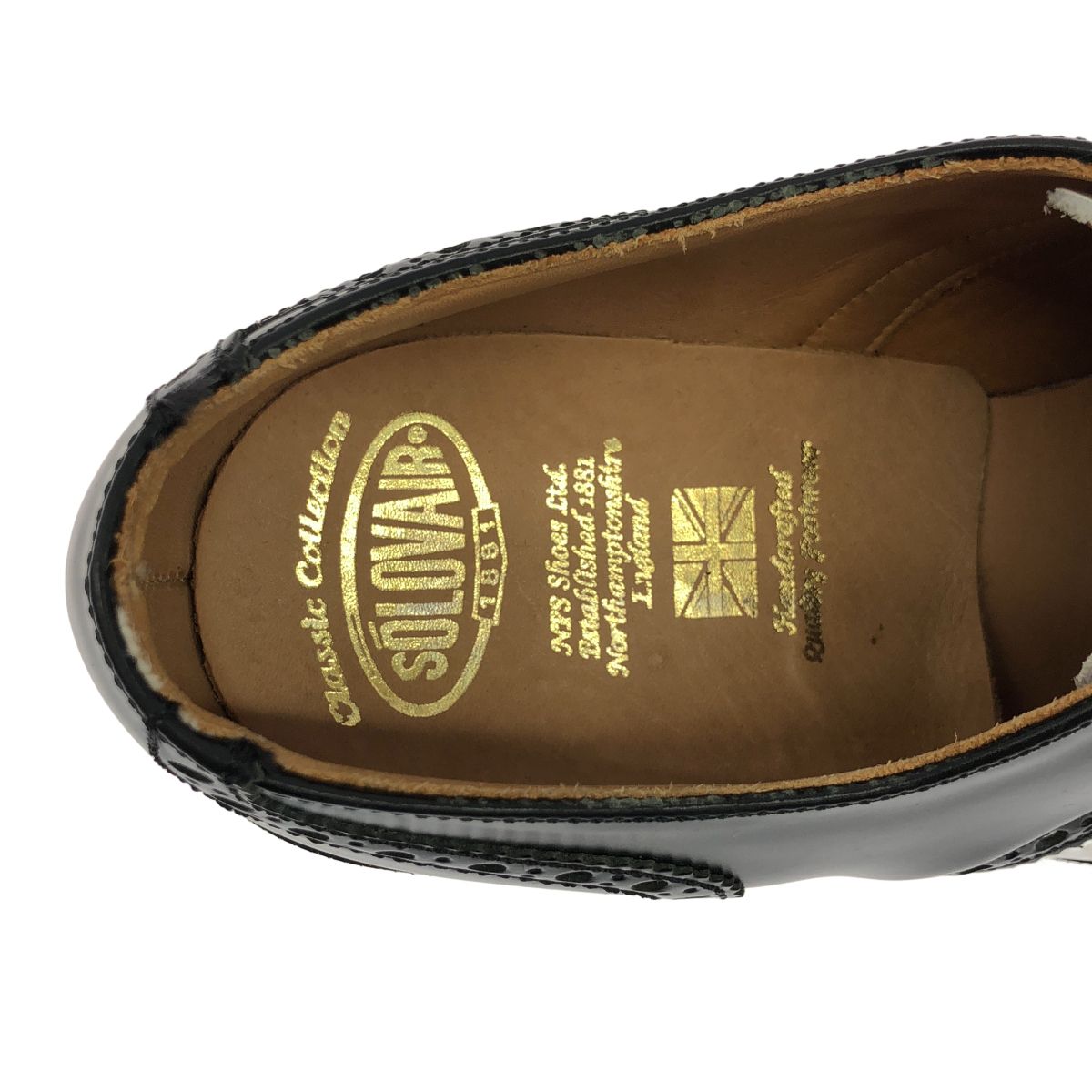 SOLOVAIR ソロヴェアー 4 EYE BROGUE SHOEレザーウィングチップ