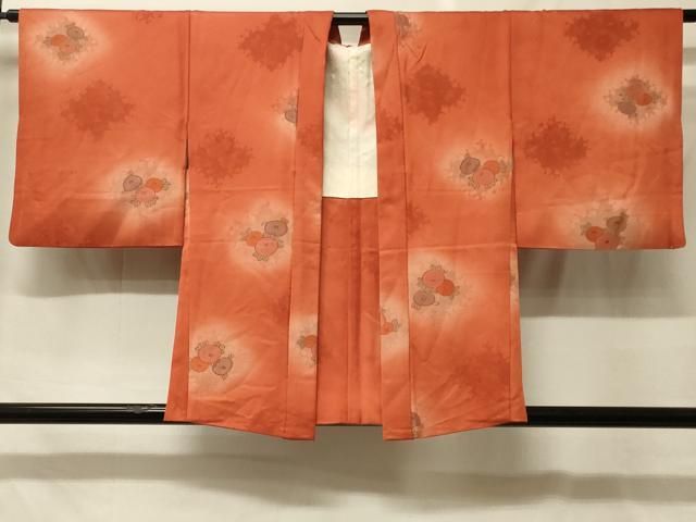 平和屋着物＃羽織　地紋起こし　万寿菊　暈し染め　正絹　逸品　CABF9008in