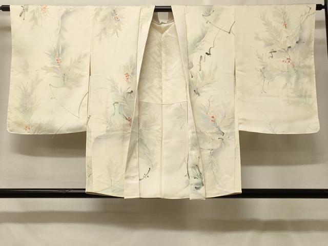 平和屋着物＃羽織　手描き　南天文　暈し染め　正絹　逸品　未使用　CABF9010in