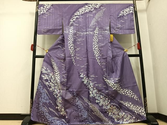 平和屋着物●訪問着　辻が花　洗える着物　未使用　AABI4958ph