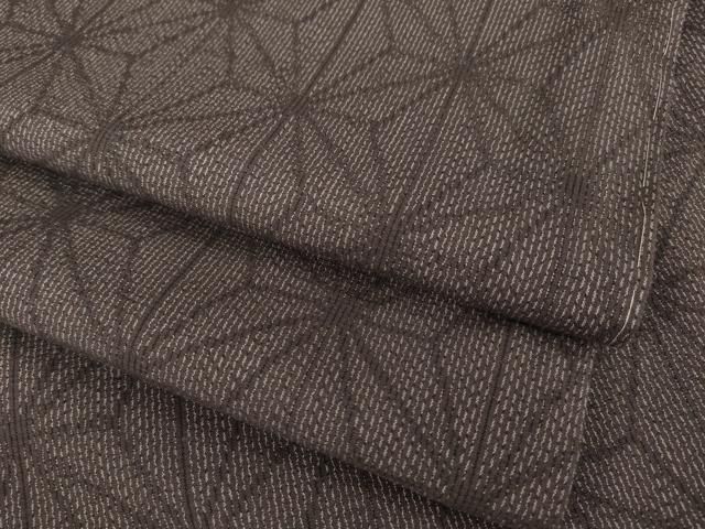 平和屋着物●上質な紬　麻の葉文様　高島屋扱い　正絹　逸品　未使用　AABI6844ck 21,164円