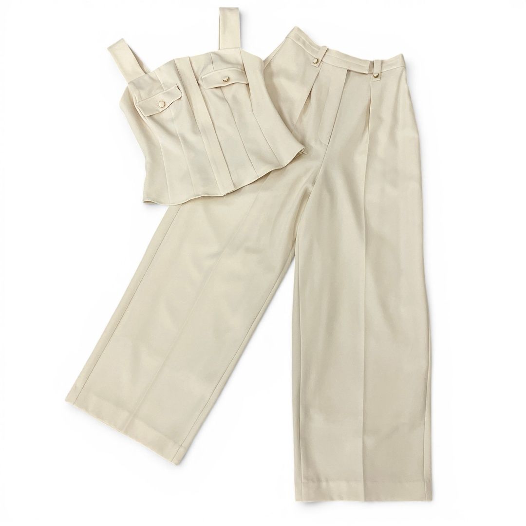 Her lip to ハーリップトゥ Lutetia Twill Set-Up タンクトップ パンツ セット アップ サイズS ファッション 未使用 N11260152