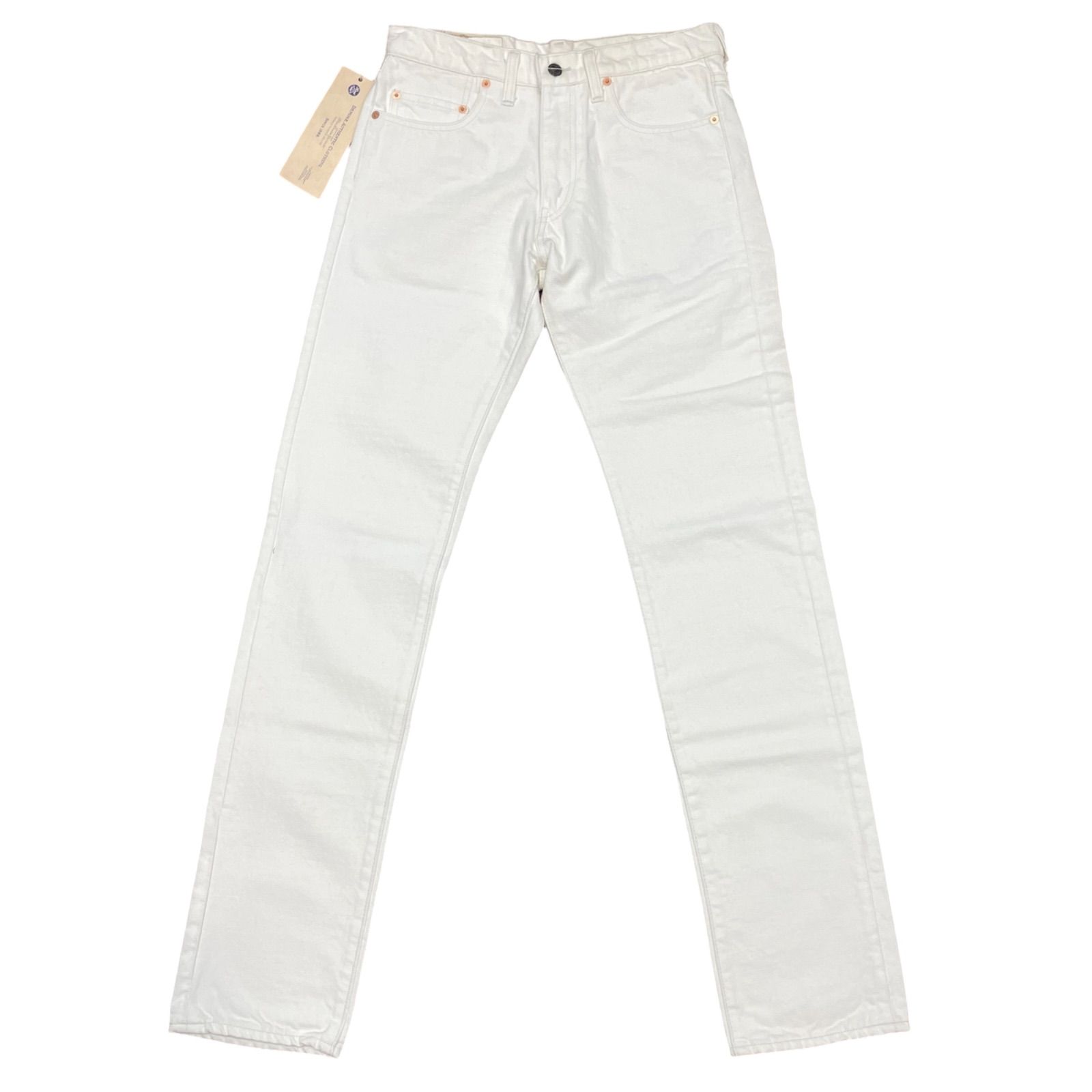 未使用品 SHINS期 30 DENIME ドゥニーム ホワイトデニム ジーンズ