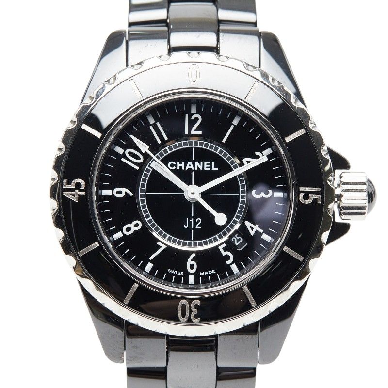 シャネル J12 腕時計 H0682 ブラック ステンレススチール セラミック レディース CHANEL【222-72003】