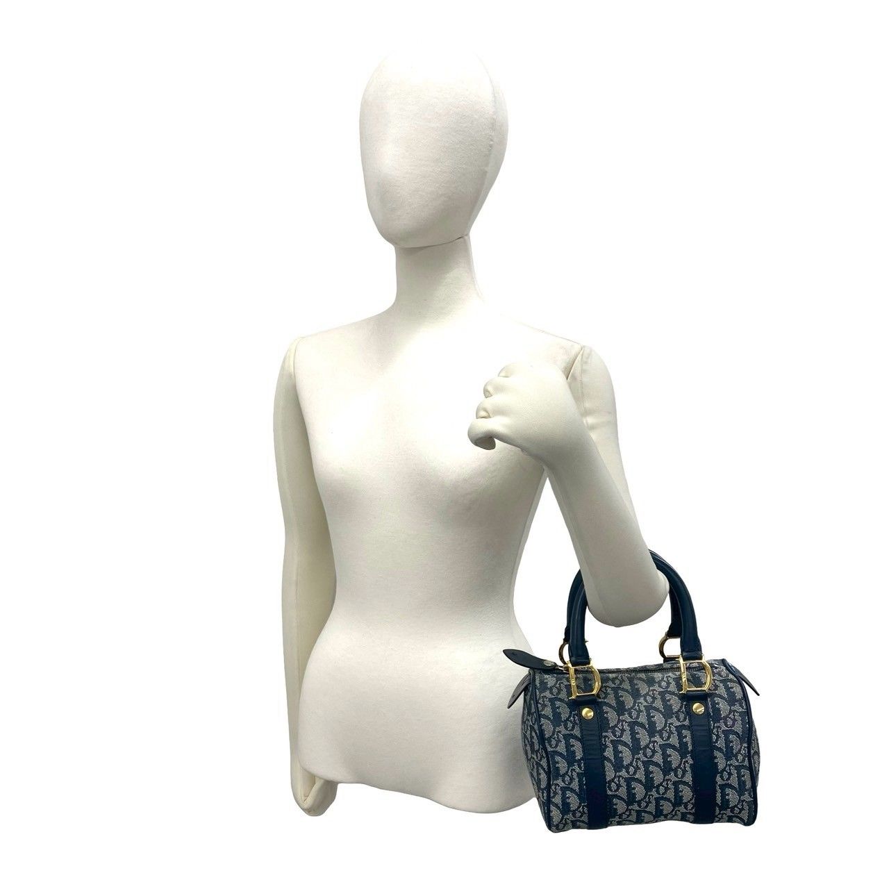 極 美品 Christian Dior ディオール トロッター ロゴ 柄 キャンバス 